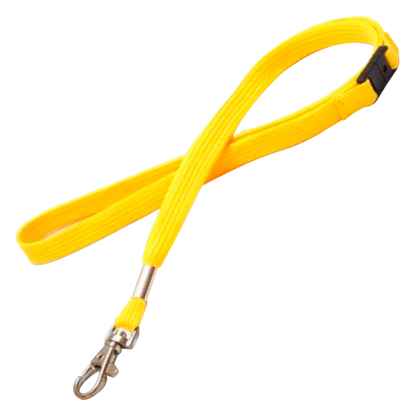 12mm Flat Cord with Crochet Carabiner and Safety Opening [143-729X]