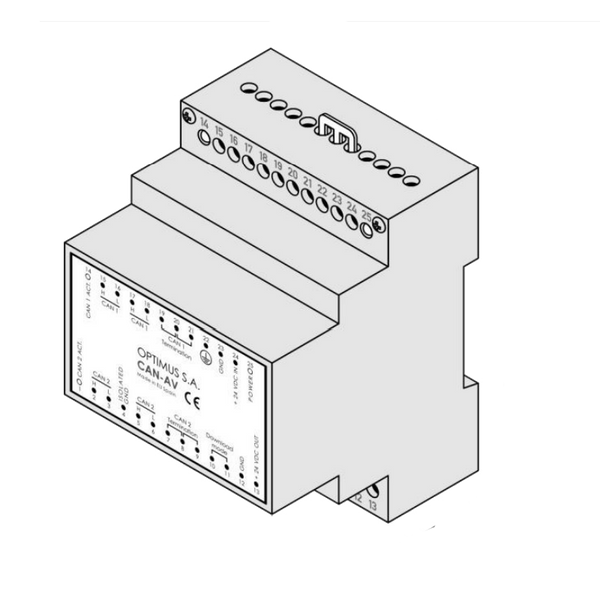 COMPACT™ CAN-AV (DIN Rail) CAN Bus Adapter [A465AV]