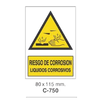 Adhesive Safety Signboard for Work and Danger Instructions [C-750]