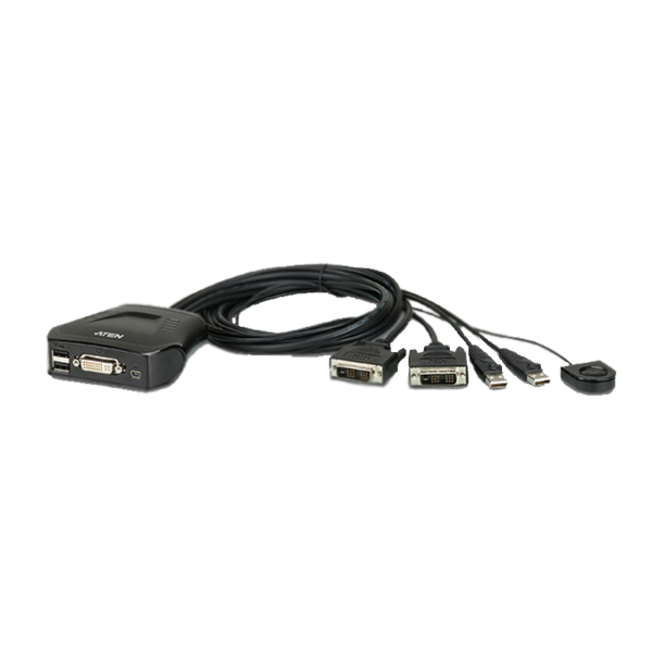 2-Port USB DVI Cable KVM ATEN™ Switch [CS22D-AT]