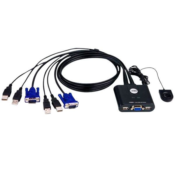 2-Port USB VGA Cable KVM ATEN™ Switch [CS22U-AT]