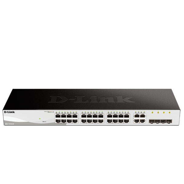 D-Link® Gigabit 24-Port Ethernet Switch (+4 1000BaseT/SFP) - L2 [DGS-1210-24]
