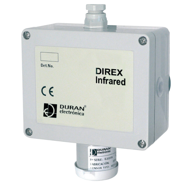 DURÁN® DIREX™ IR CO2 0-2% vol. 0-20.000ppm RS485 Gas Detector with Relay [DIRYCO2r]