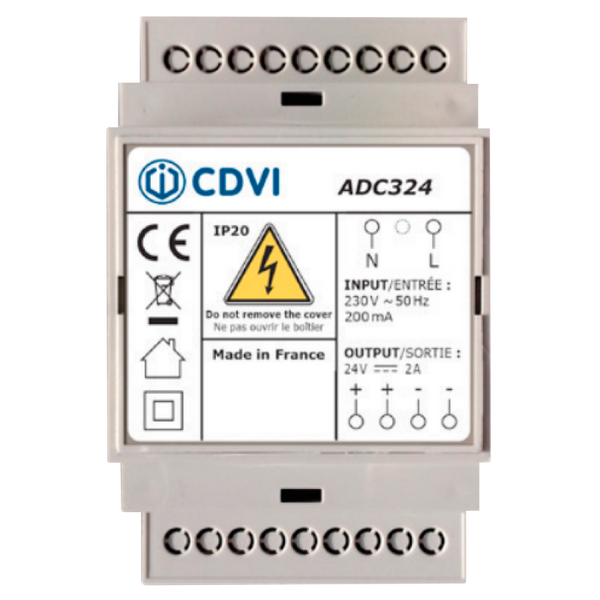 ADC324 Regulated CDVI® Source DIN Rail [F0305000007]