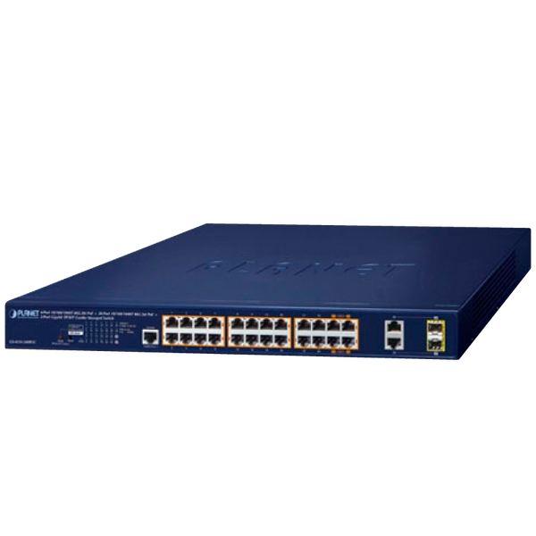 4-Port 10/100/1000T 802.3bt PoE + 20-Port 10/100/1000T 802.3at PoE + 2-Port Gigabit TP/SFP Combo Managed Switch - L2/L4 (240W) [GS-4210-24HP2C]