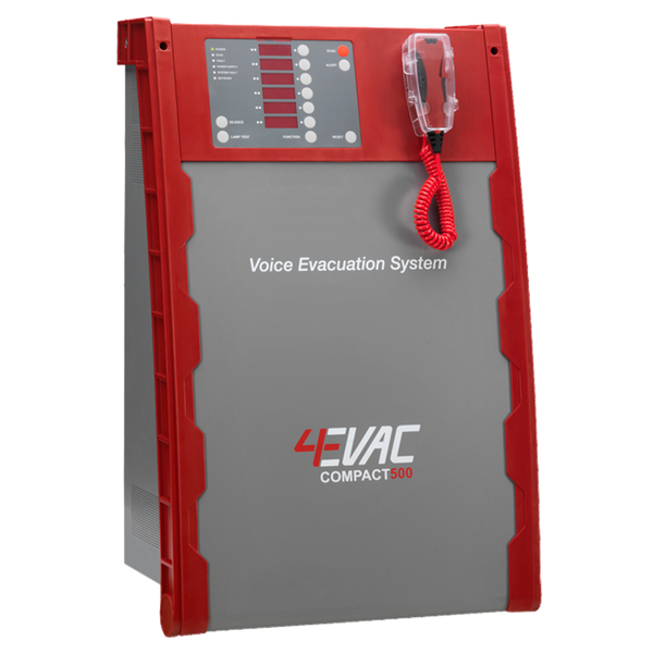 4EVAC™ C500/1 All-In-One Public Address and Voice Alarm System - EN 54 200W with Backup [J512B]
