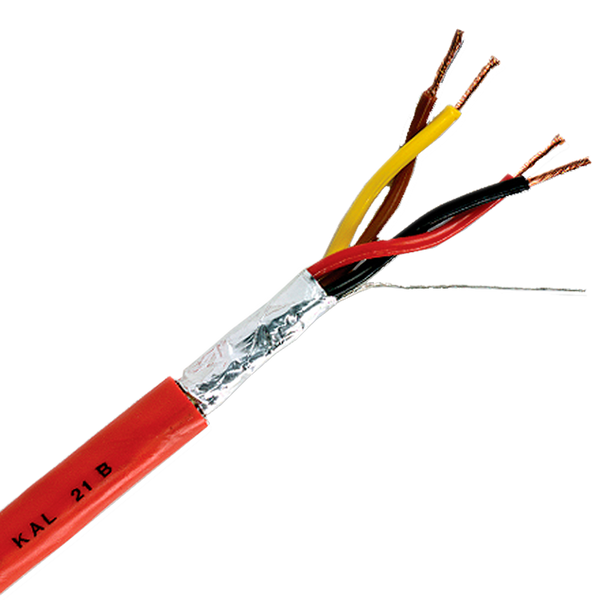Cable de Alarma de Incendios (Libre de Halógenos) 4x1.5 mm² (ROJO) [KAL21B]