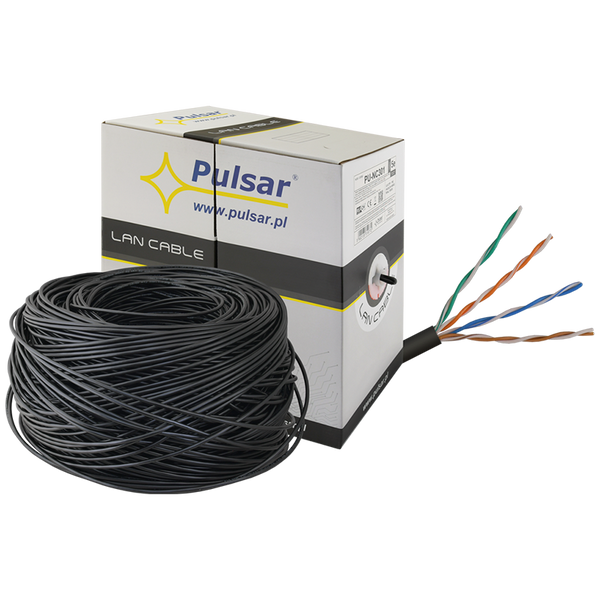 U/UTP PULSAR® Cat5e Cable - Black [PU-NC301]