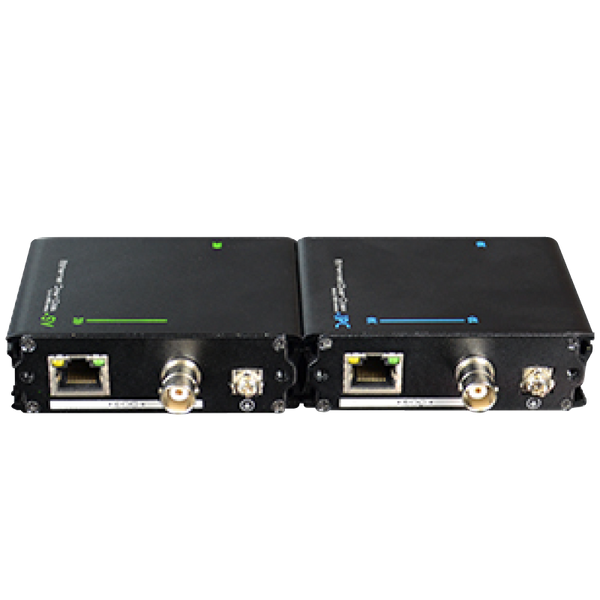 UTEPO® 1 Port Over Coaxial (1,200 m) or Ethernet (700 m) Extender (Transmitter / Receiver) [UTP7301EOC-A1]