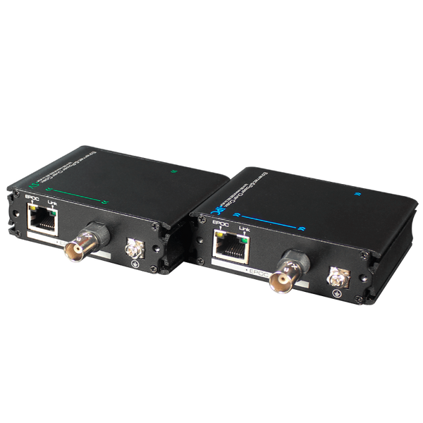 UTEPO® 1 Port Over Coaxial (1,200 m) or Ethernet (700 m) Extender (Transmitter / Receiver) [UTP7301EOC]