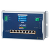 PLANET™  Industrial L2+ 8-Port 10/100/1000T 802.3bt PoE + 2-Port 1G/2.5G SFP Wall-mount Managed Switch with LCD Touch Screen - L2+/L2 (720W) [WGS-5225-8UP2SV]
