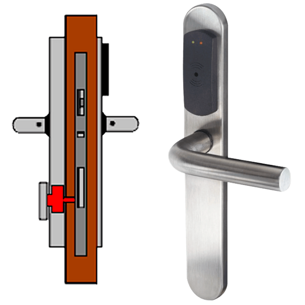 Standalone TESA® SMARTair™ Escutcheon L1S without Privacy (IP55) [SNAC1pXL1S008mI]