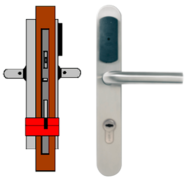 Standalone TESA® SMARTair™ Escutcheon L3V without Privacy (IP55) [SNAC1pXL3Vxx8mI]