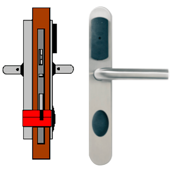 OFF-LINE (Update On Card) TESA® SMARTair™ Escutcheon L3O without Privacy [SNCC1pSL3Oxx8mI]