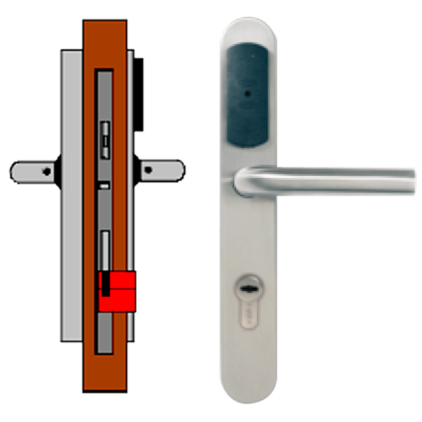 OFF-LINE (Update On Card) TESA® SMARTair™ Escutcheon L2V without Privacy (IP55) [SNCC1pXL2Vxx8mI]