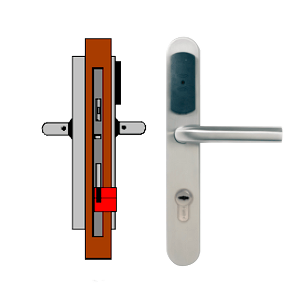 Wireless ON-LINE TESA® SMARTair™ Escutcheon L2V without Privacy (IP55) [SNZC1pXL2Vxx8mI]