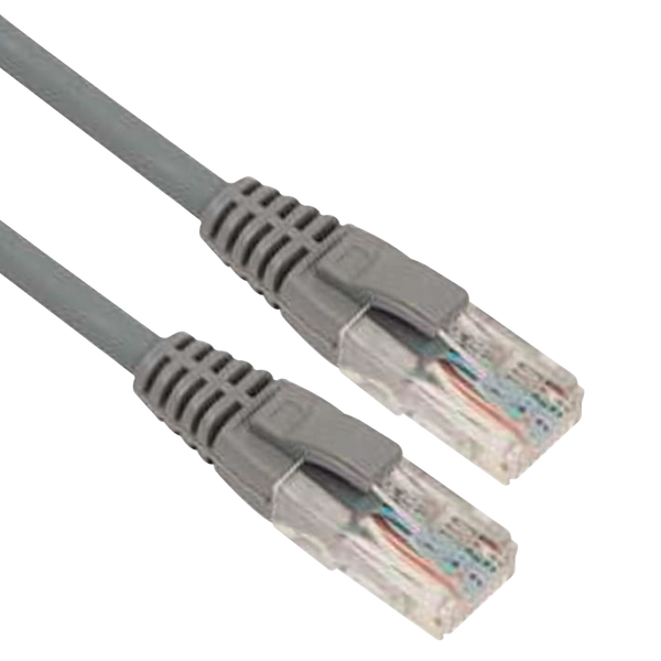 EXCEL® Category 6 Patch Lead U/UTP Unshielded LS0H Blade Booted 1m - Grey [100-310]