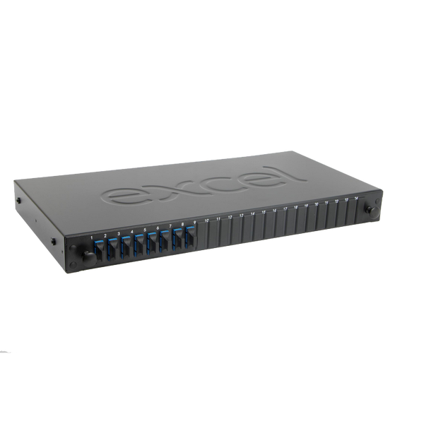 EXCEL® 24 Way Singlemode Fibre Optic Panel - 12 SC Duplex (24 Fibres) Adap. [200-482]