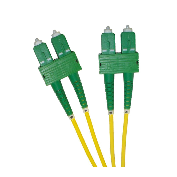 OS2 FO Patch Lead SC/APC-SC/APC 09/125 Duplex LS0H Yellow 3 M [201-003]