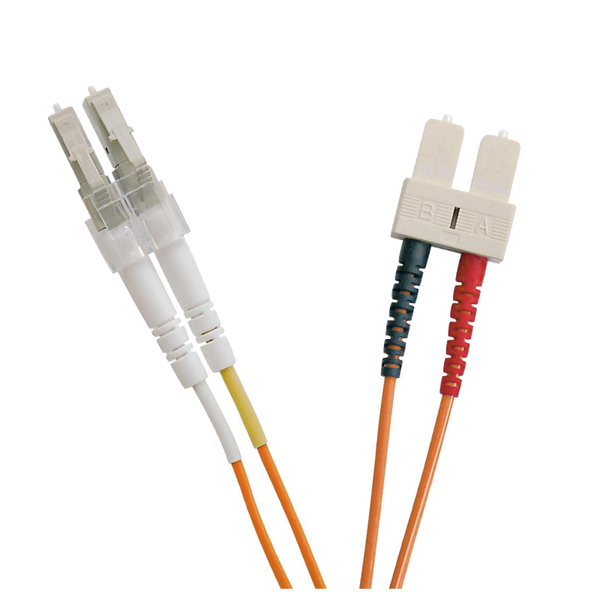 OM2 FO Patch Lead LC-SC 50/125 Duplex LS0H Orange 0.5 M [202-178]