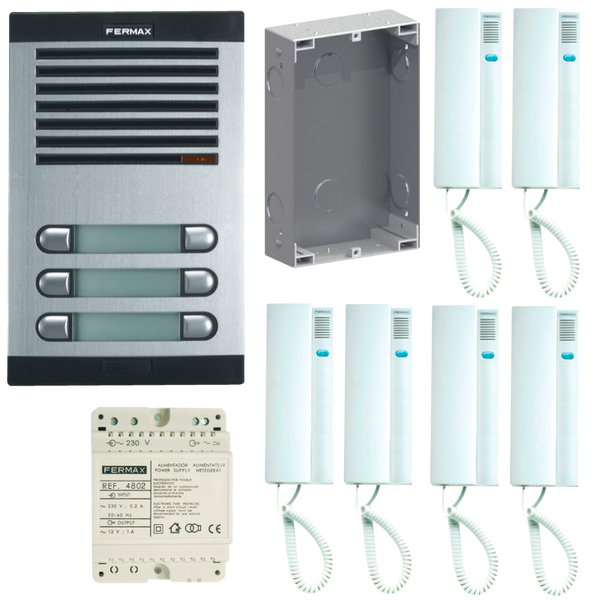 FERMAX® CITYMAX™ 6L AG 230V TEL. BL Intercom Kit [6206]