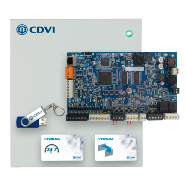 CDVI® Atrium™ A22 Krypto Interface/Controller - 2 Doors / 4 Readers (PoE+) [F0115000023]