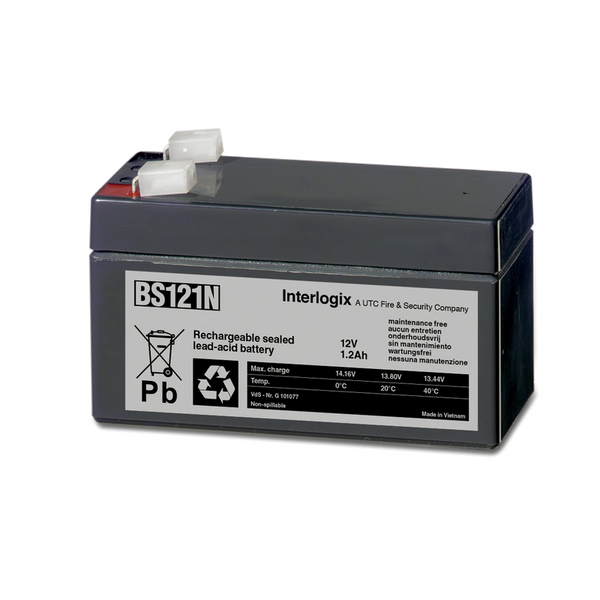 UTC™ Interlogix® Lead Battery 12VDC 1.2Ah [BS121N]
