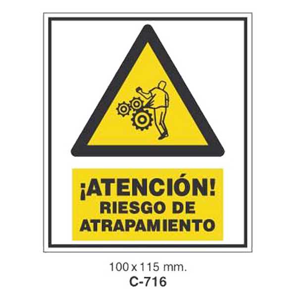 Adhesive Safety Signboard for Office and Danger Instructions [C-716]