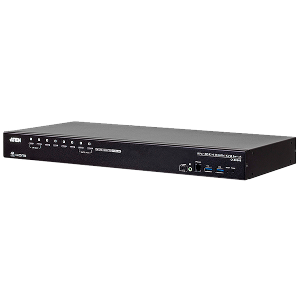 ATEN™ 8-Port USB 3.0 4K HDMI KVM Switch [CS18208-AT-G]