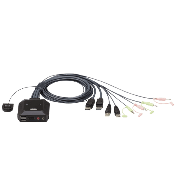 2-Port USB DisplayPort Cable KVM ATEN™ Switch [CS22DP-AT]