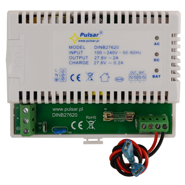 PULSAR® DINB 27,6V/2Amp Buffer PSU for DIN Rail [DINB27620]