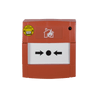 UTC™ Aritech™ Conventional MCP, Flush Mount, Red, 560O & Free Contact [DMN700L]