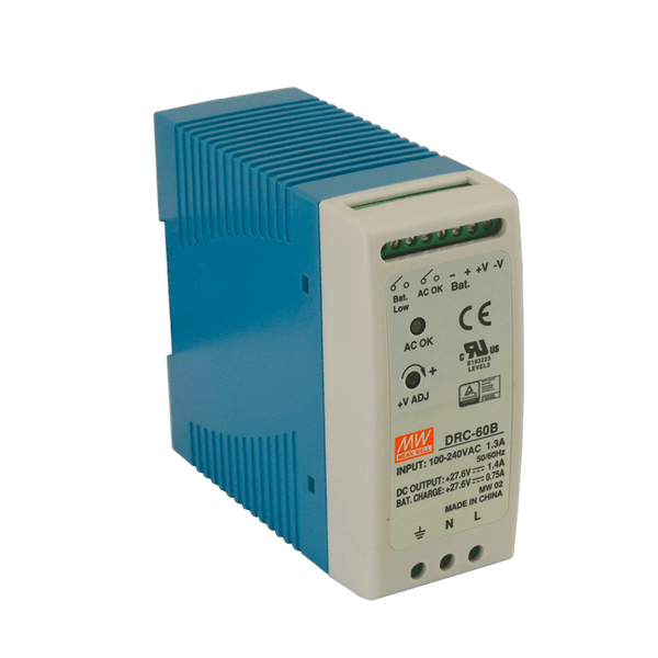 MEANWELL® DRC-60 DIN Rail Power Supply Unit [DRC-60B]