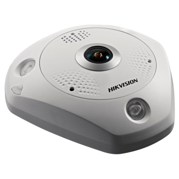 HIKVISION™ 360º IP Mini Dome (Fisheye) 12MPx 1.29mm with IR 3x15m (+Audio) [DS-2CD63C5G0-IS]