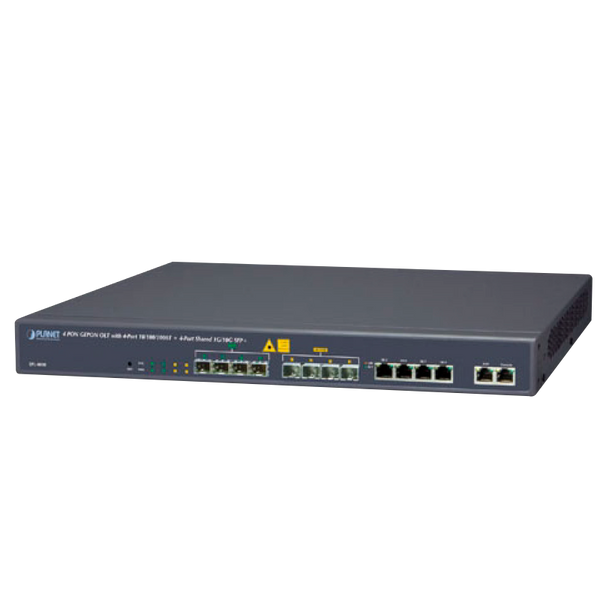 PLANET™ 4 PON GEPON OLT with 4-Port 10/100/1000T + 4-Port Shared 1G/10G SFP+ [EPL-4000]