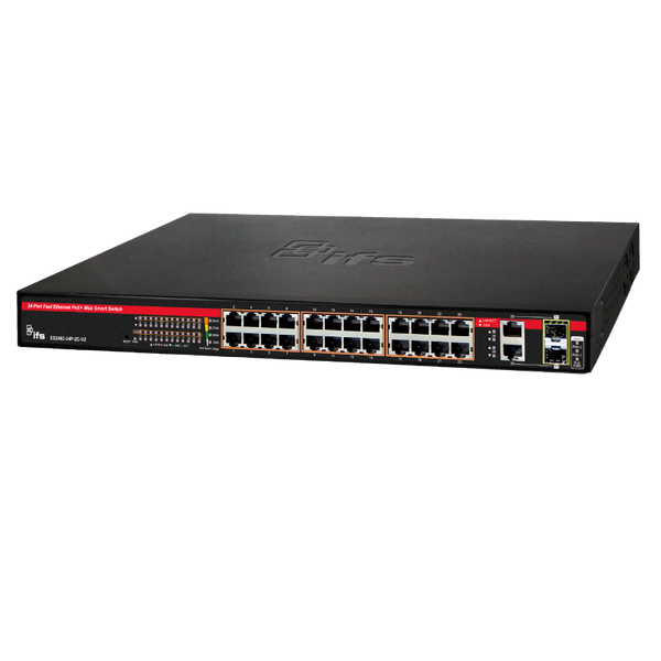 UTC™ IFS® 24-Ports (+2 TP/SFP) PoE+ Managed Switch L2 - 380W [ES2402-24P-2C-V2]