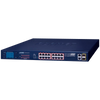 PLANET™ 12-Port 10/100TX 802.3at PoE + 4-Port 10/100TX 802.3bt PoE + 2-Port Gigabit TP + 2-Port SFP Ethernet Switch with LCD Management - 300W [FGSW-2022VHP]