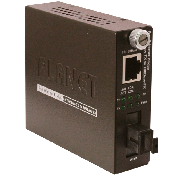 PLANET™ 10/100Base-TX to 100Base-FX WDM Smart Media Converter - Tx: 1310 - 60km [FST-806A60]