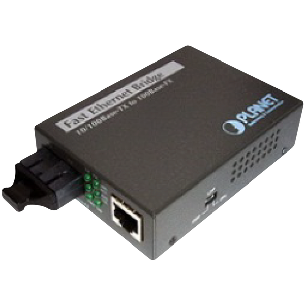 PLANET™ 10/100Base-TX to 100Base-FX (1 x MTRJ, Multi Mode) Bridge Media Converter - 2Km [FT-802S15]