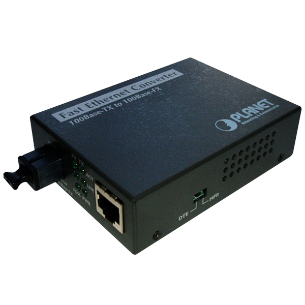 PLANET™ 10/100Base-TX to 100Base-FX (WDM SC, Single Mode) Bridge Media Converter - 20Km [FT-806A20]