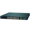 PLANET™ 24-Port PoE+ & 4-Port 10G SFP+ Managed Switch - L2+ with L3 Static Routing (400W) [GS-5220-24P4X]