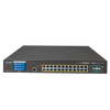 PLANET™ 24-Port Ultra PoE + 4-Port 10G SFP+ Managed Switch with LCD Touch Screen - L2+ with L3 Static Routing (600W) [GS-5220-24UPL4XV]