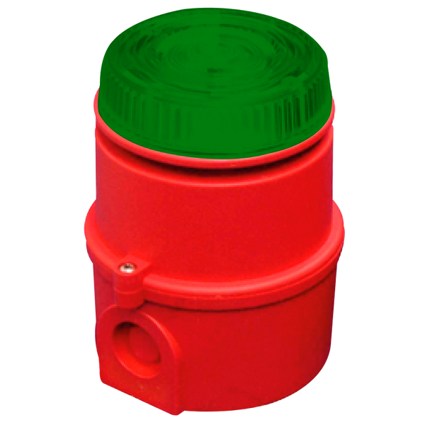 IP65 PFANNENBERG™ Flash Lens with Green Lens EN54/3 and EN54/23 [IS-mC1-GR]