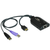 ATEN™ KA7168 USB HDMI Virtual Media KVM Adapter with Smart Card Support [KA7168-AX]