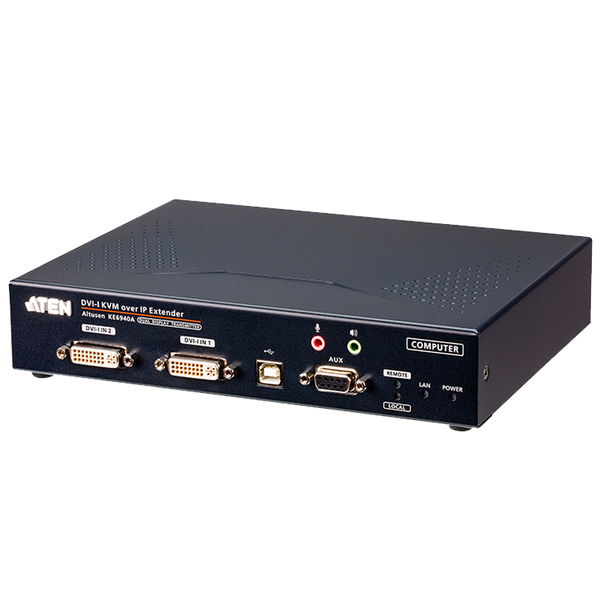 ATEN™ DVI-I Dual Display KVM over IP Transmitter [KE6940AT-AX-G]