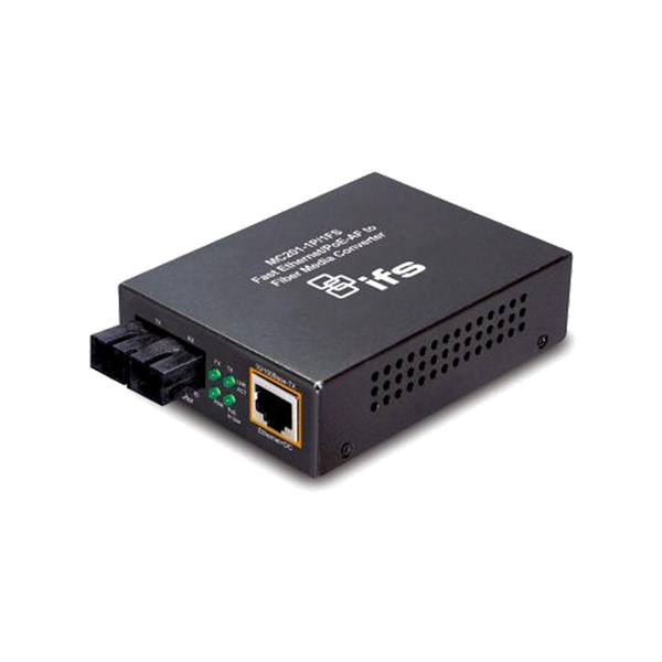 UTC™ IFS® 1-Port PoE (1 x SC, Single Mode) FastEthernet Non-Manageable Media Converter - 15Km [MC201-1P/1FS]