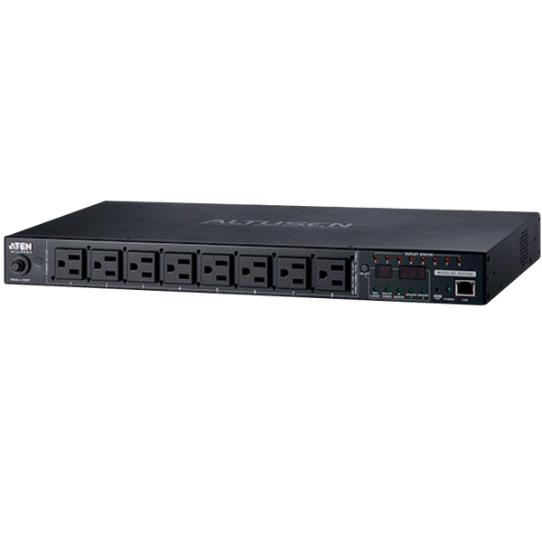 ATEN™ 15A/10A 8-Outlet 1U Metered & Switched ECO PDU [PE6108G-AX-G]