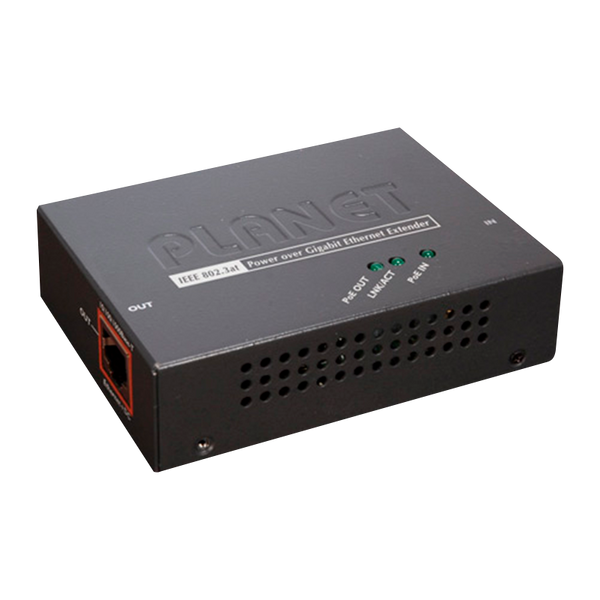 PLANET™ IEEE 802.3at Power over Gigabit Ethernet Extender (Max. 26 W) [POE-E201]