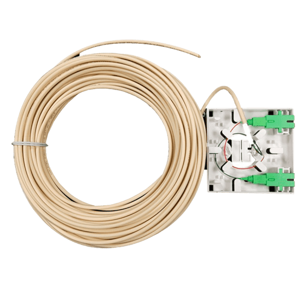 Rosette of 2 SC/APC with Connection of 2 Fibers - 15 m [R2SCAI2F15]