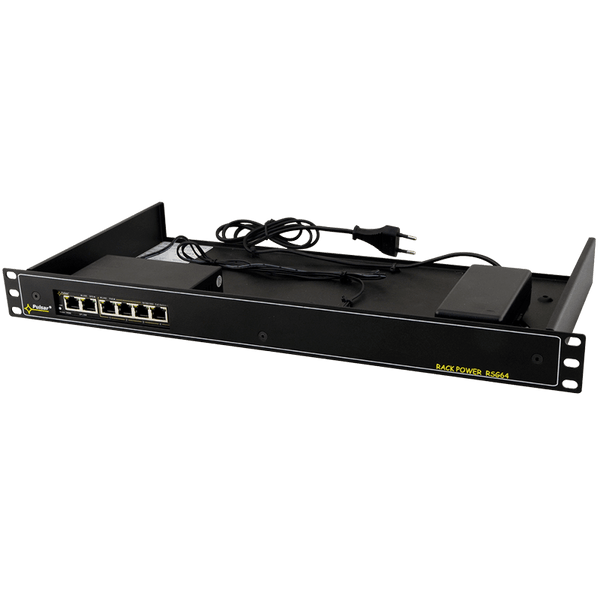 PULSAR® 4-Port (+2 Uplink) PoE+ Gigabit Switch for 4 IP Cameras - 48W - Rack 19" [RSG64]